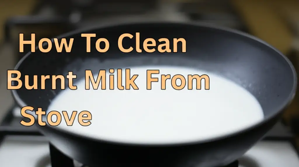 How To Clean Burnt Milk From Stove