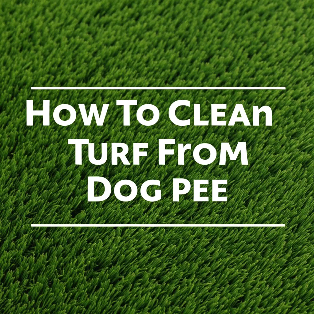 How To Clean Turf From Dog Pee