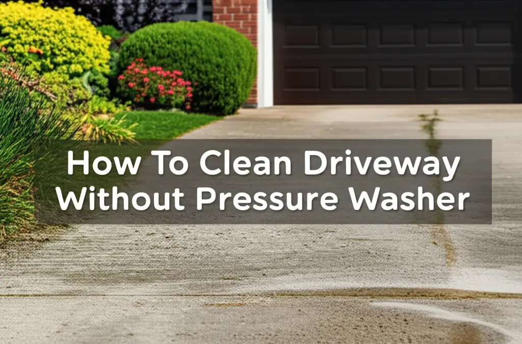 How To Clean Driveway Without Pressure Washer A Guide