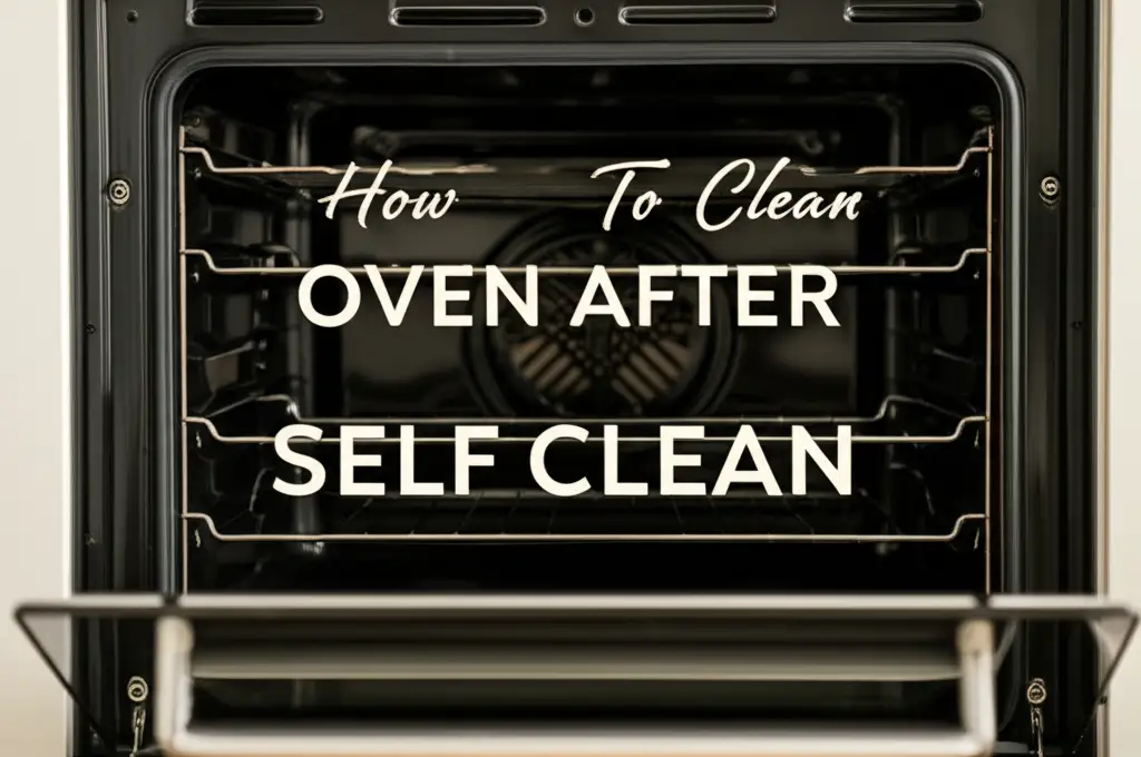 How To Clean Oven After Self Clean