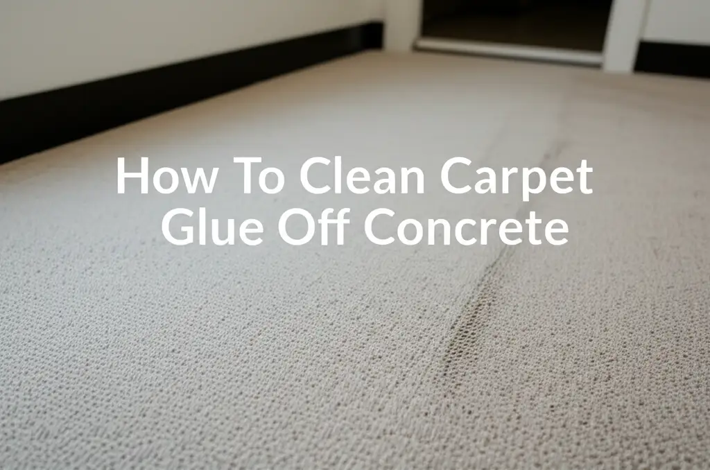 How To Clean Carpet Glue Off Concrete