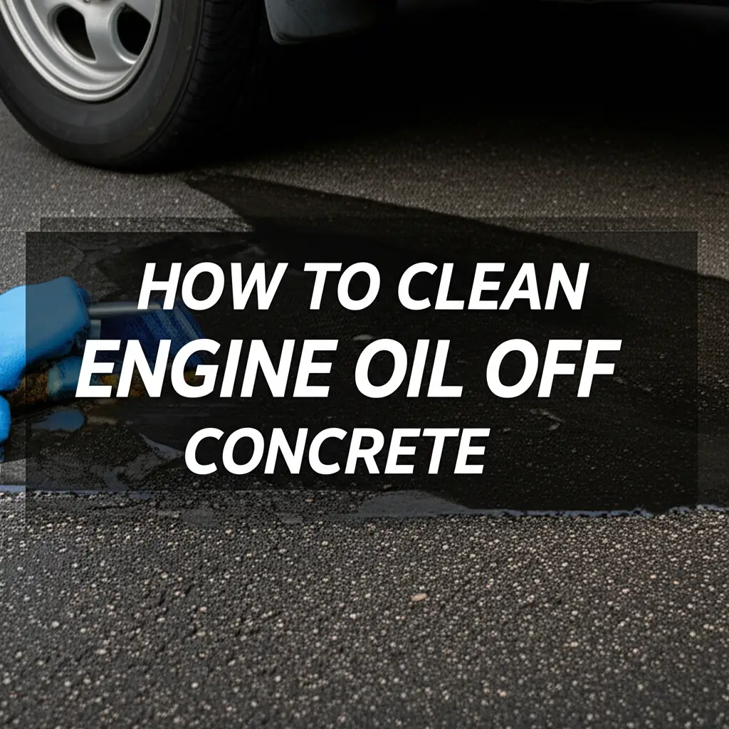 How To Clean Engine Oil Off Concrete