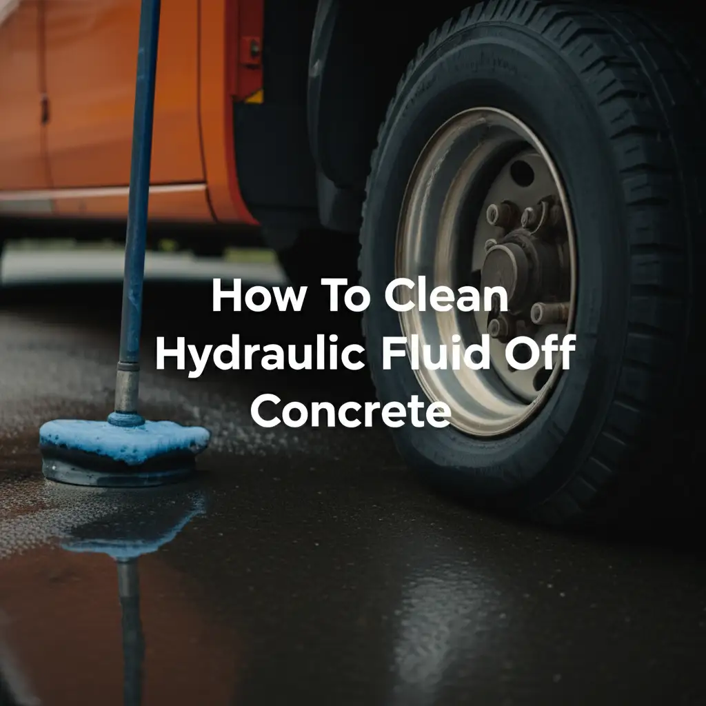 How To Clean Hydraulic Fluid Off Concrete
