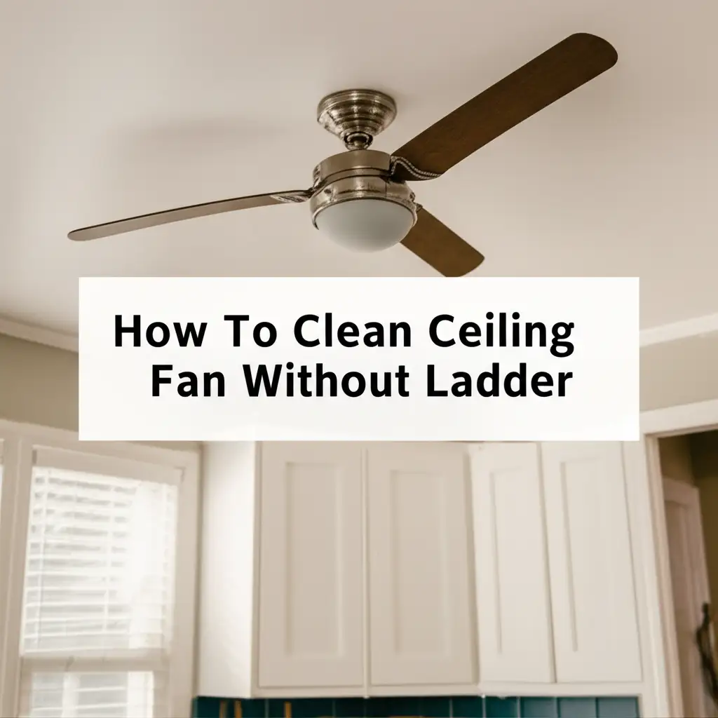 How To Clean Ceiling Fan Without Ladder