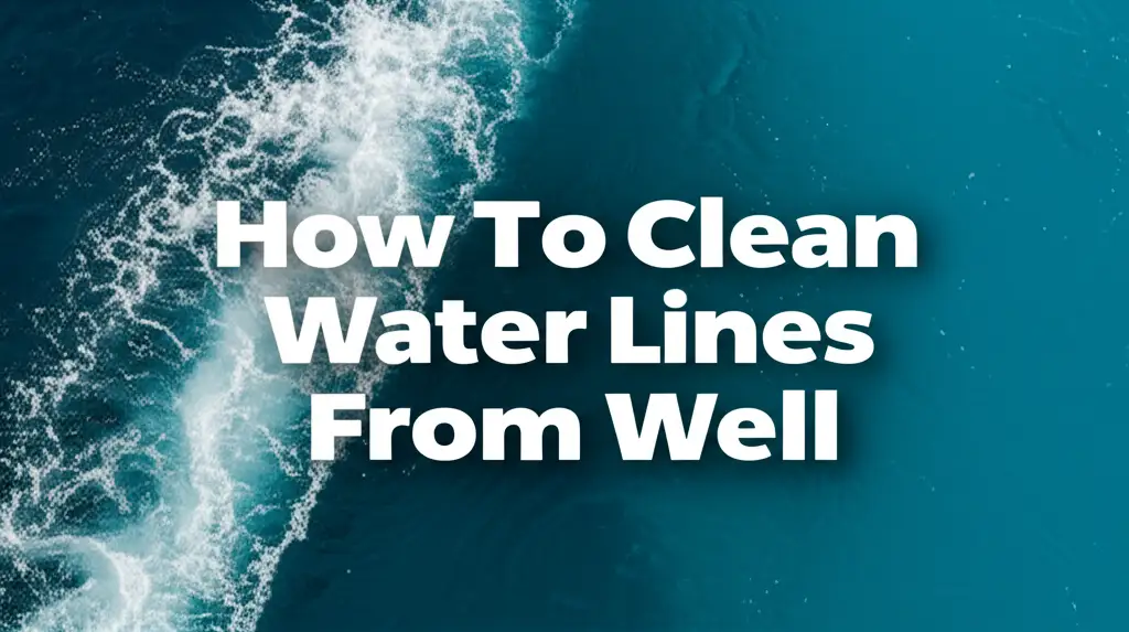 How To Clean Water Lines From Well
