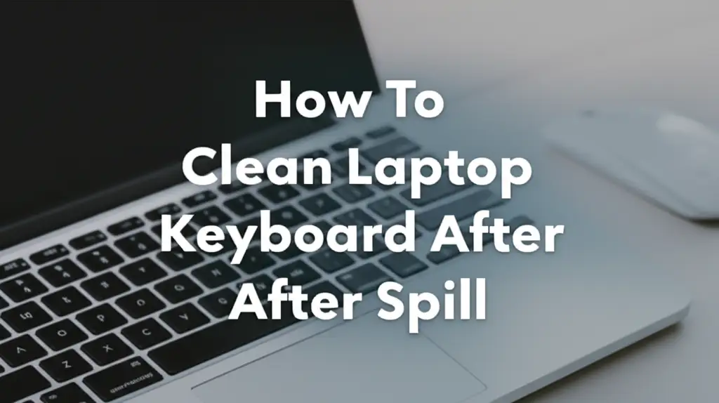How To Clean Laptop Keyboard After Spill