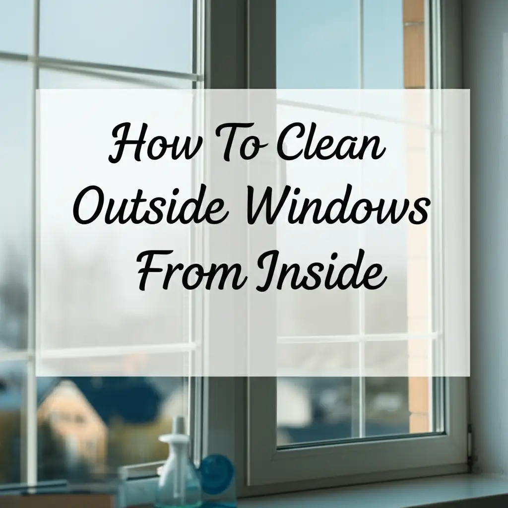 How To Clean Outside Windows From Inside
