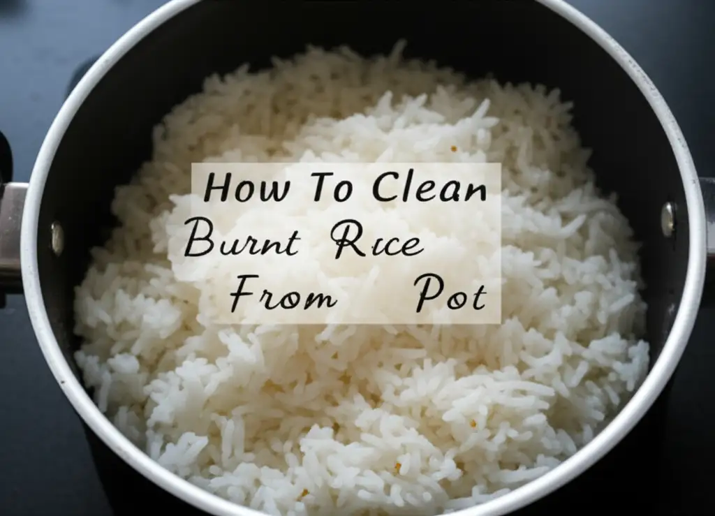 How To Clean Burnt Rice From Pot