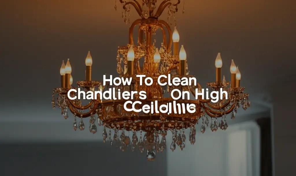 How To Clean Chandeliers On High Ceiling