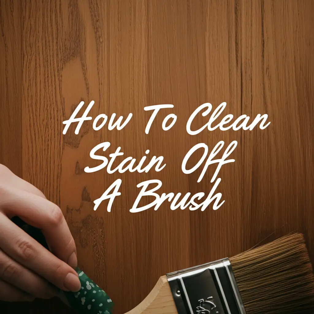 How To Clean Stain Off A Brush
