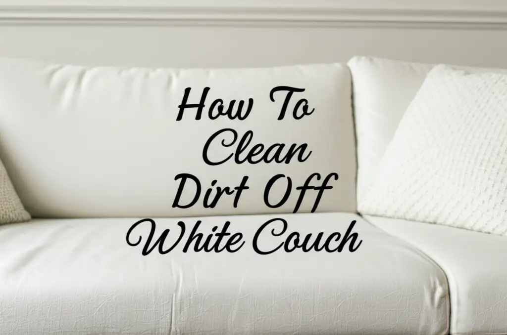 How To Clean Dirt Off White Couch