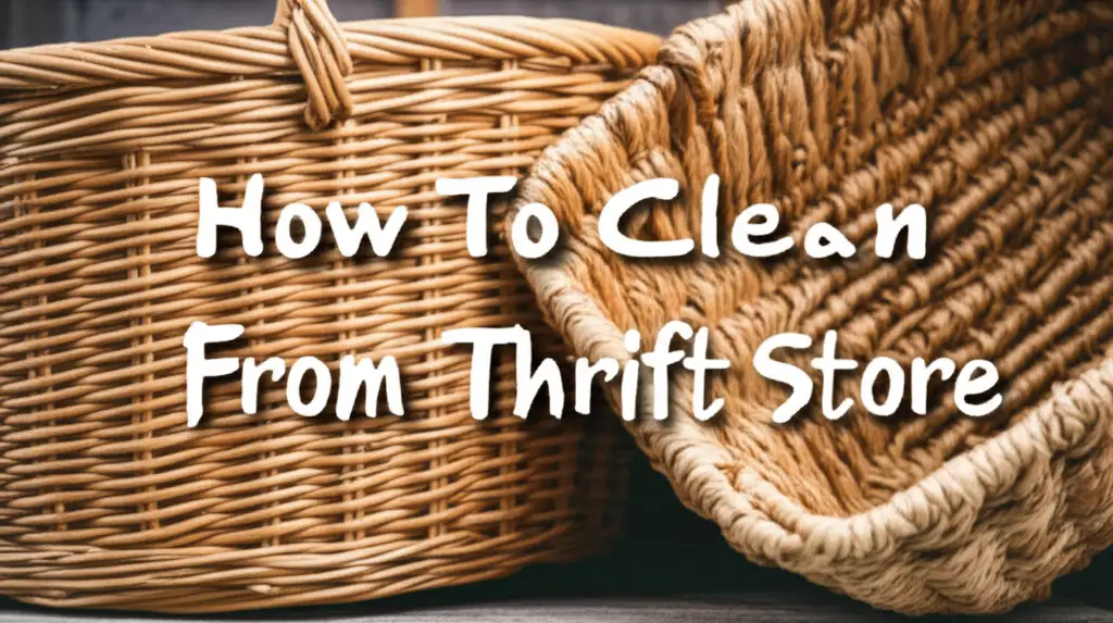 How To Clean Baskets From Thrift Store