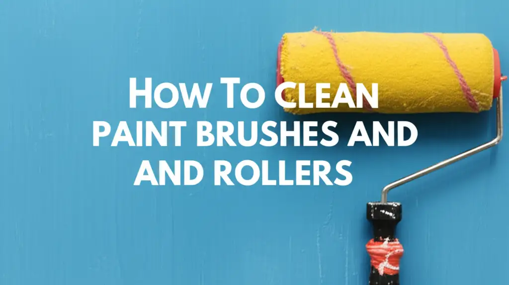How To Clean Paint Brushes And Rollers