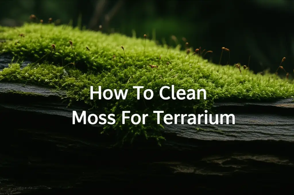 How To Clean Moss For Terrarium