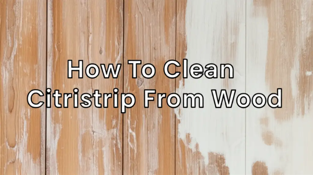 How To Clean Citristrip From Wood
