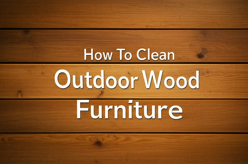 How To Clean Outdoor Wood Furniture