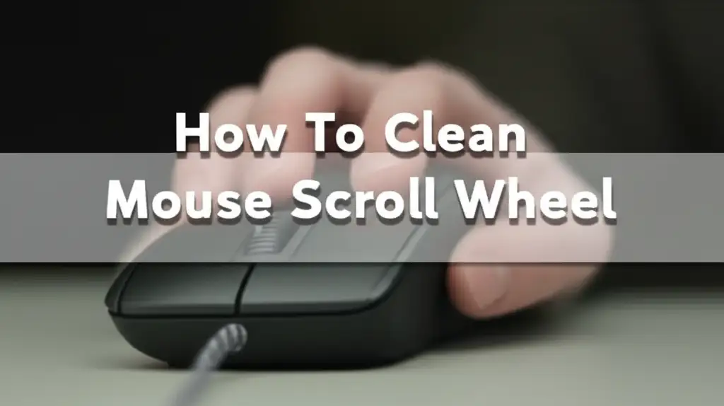 How To Clean Mouse Scroll Wheel