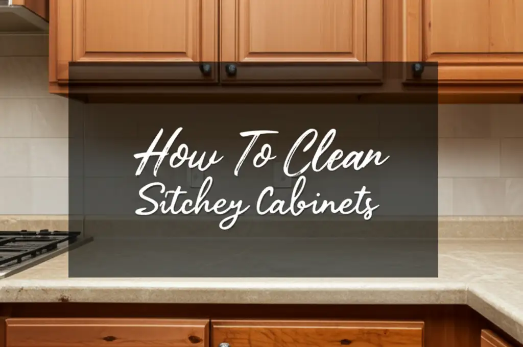 How To Clean Sticky Kitchen Cabinets