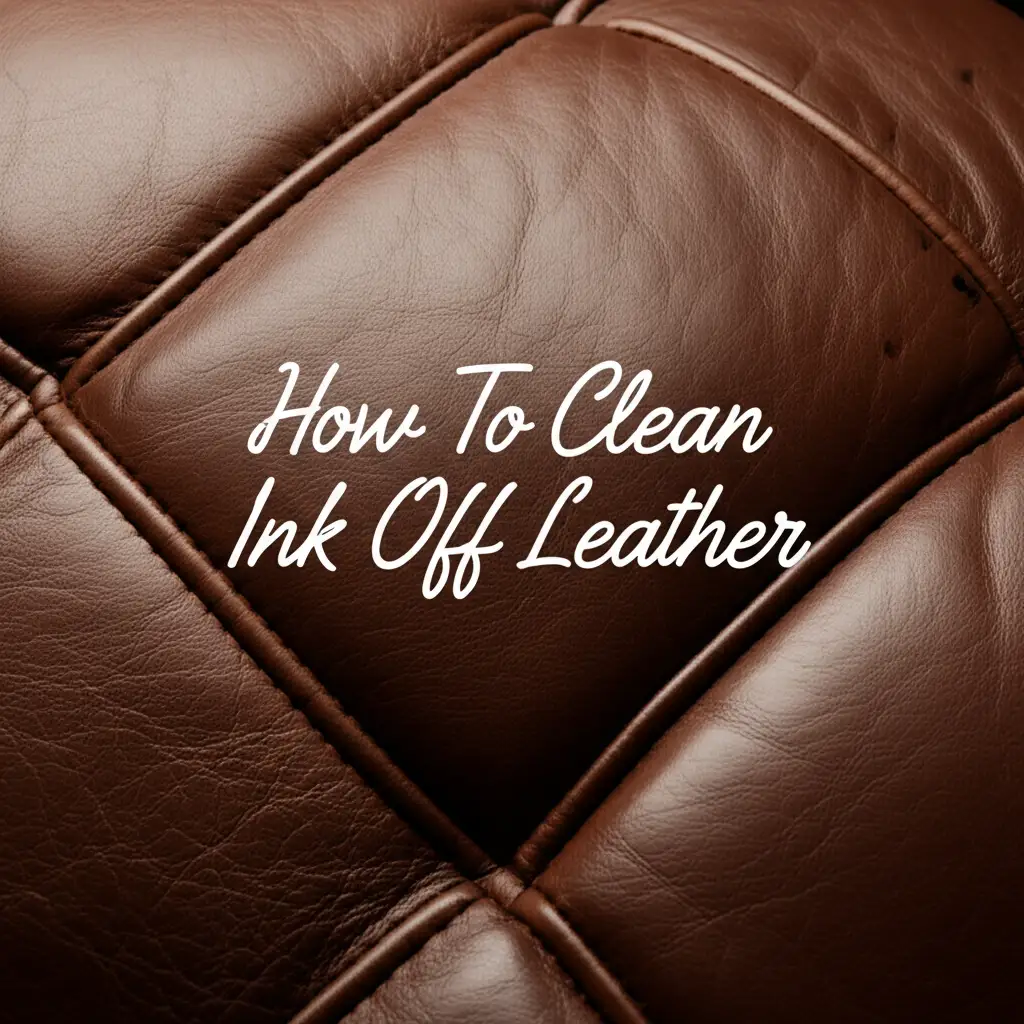 How To Clean Ink Off Leather