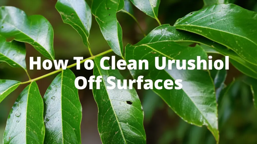 How To Clean Urushiol Off Surfaces