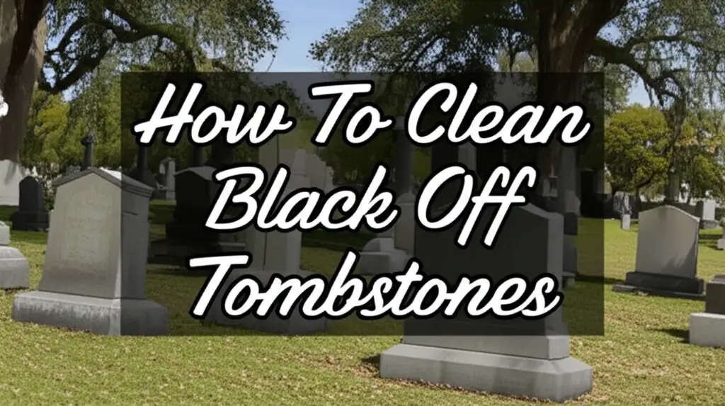 How To Clean Black Off Tombstones