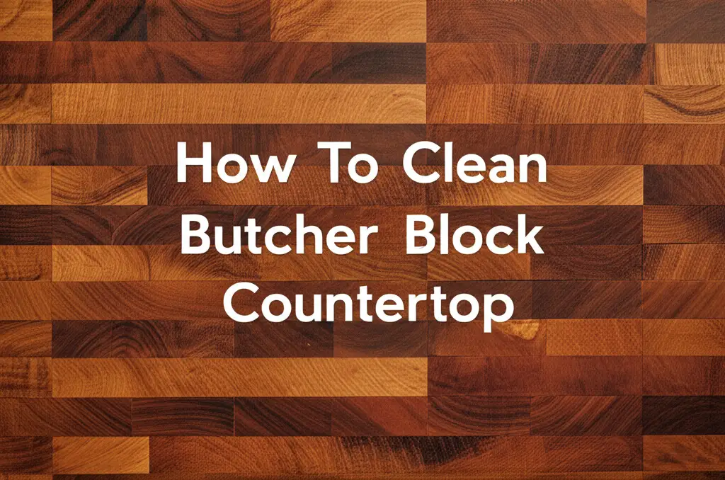 How To Clean Butcher Block Countertop