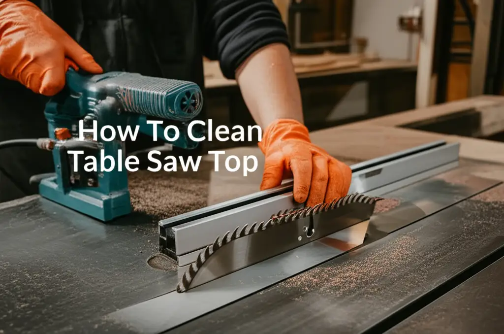 How To Clean Table Saw Top