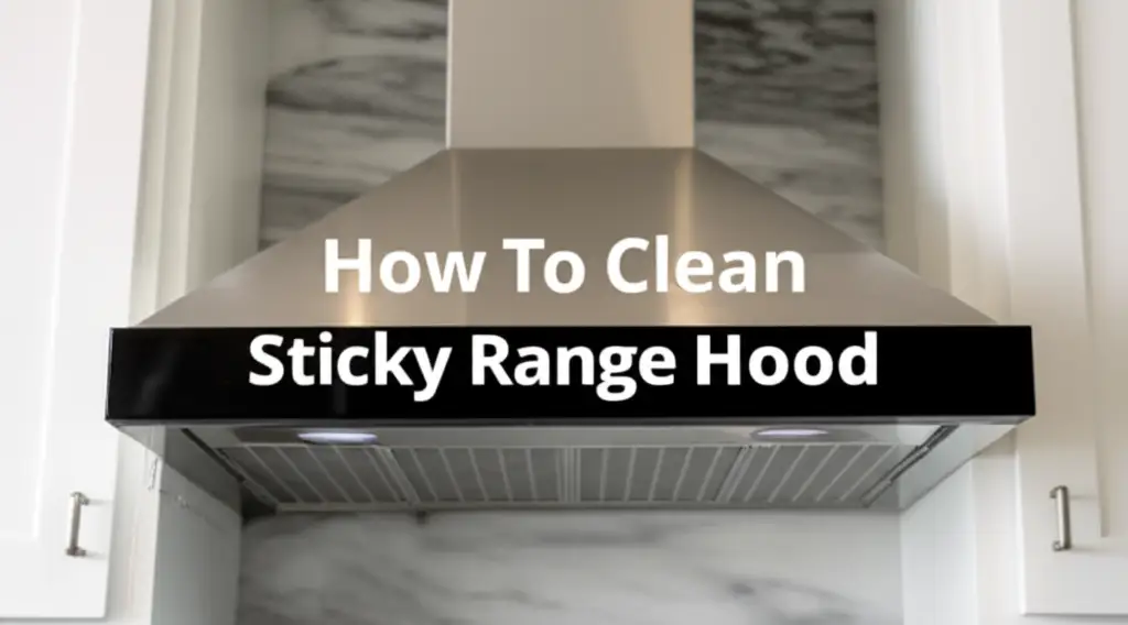 How To Clean Sticky Range Hood