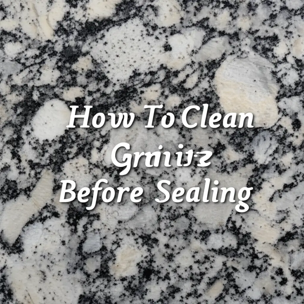 How To Clean Granite Before Sealing