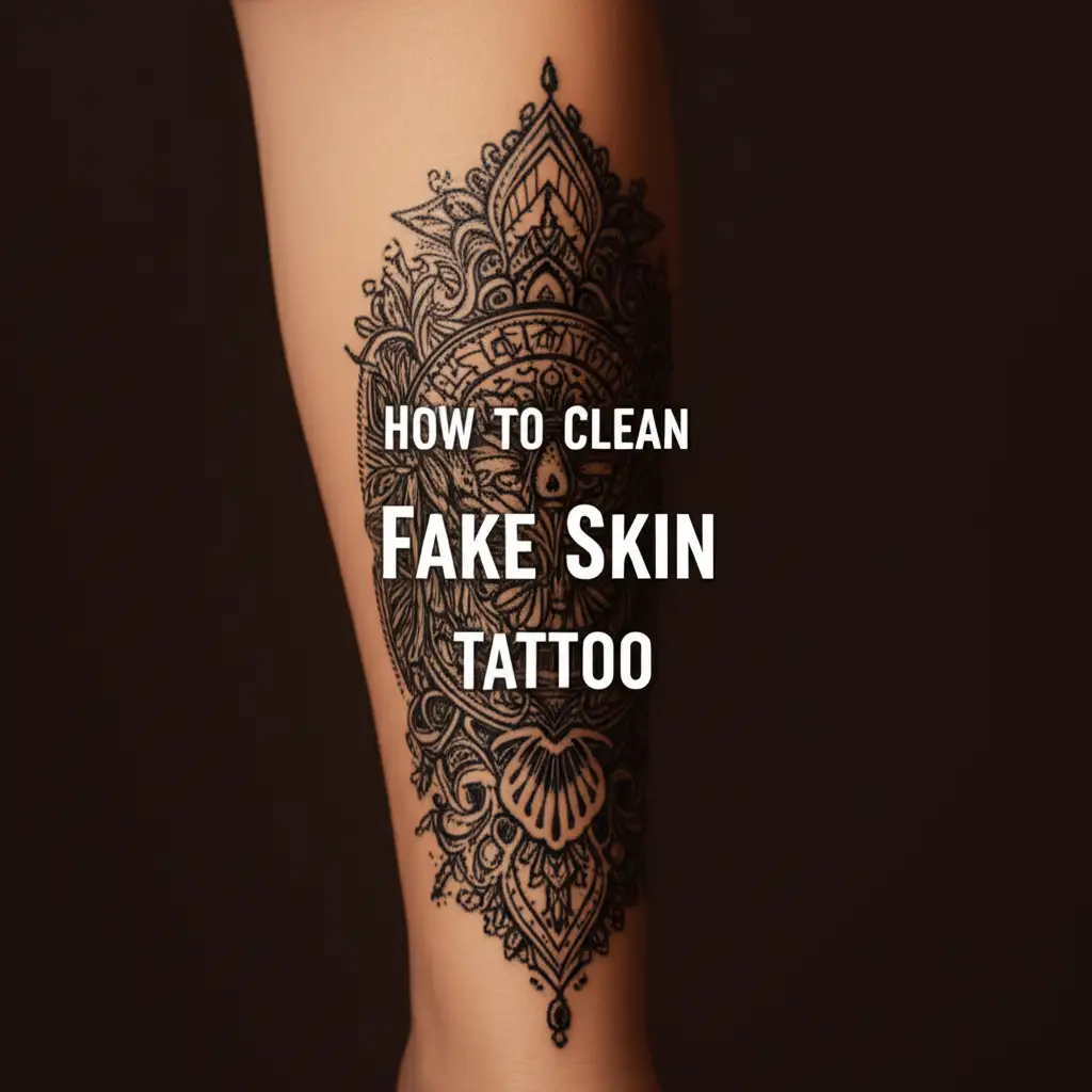 How To Clean Fake Skin Tattoo