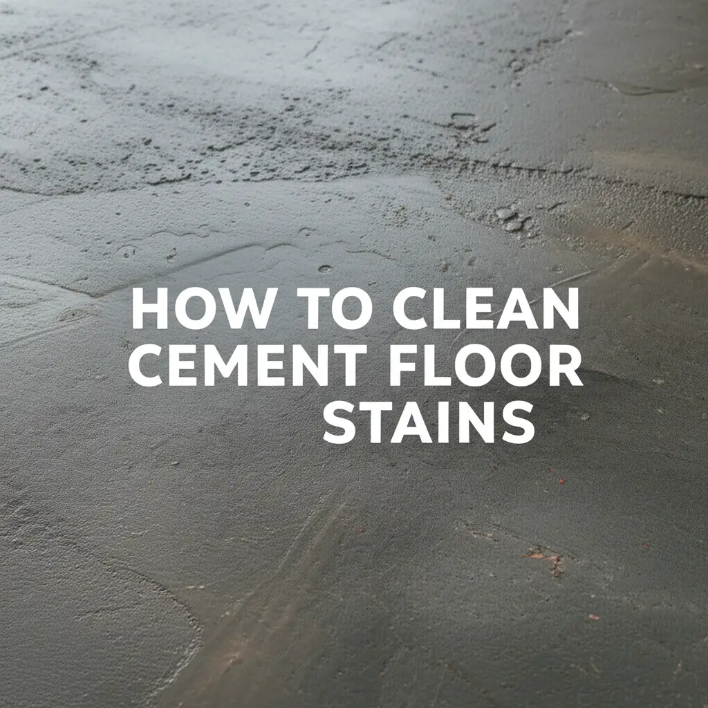 How To Clean Cement Floor Stains