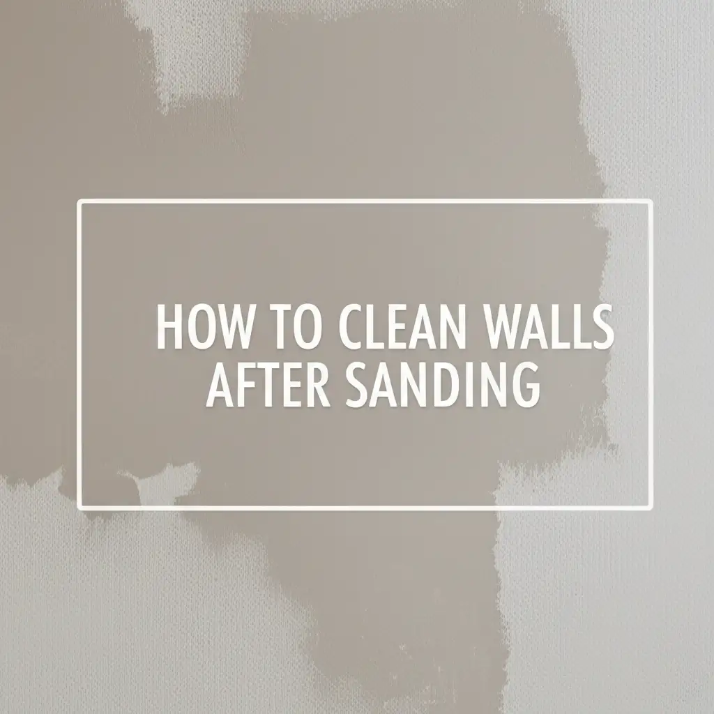 How To Clean Walls After Sanding