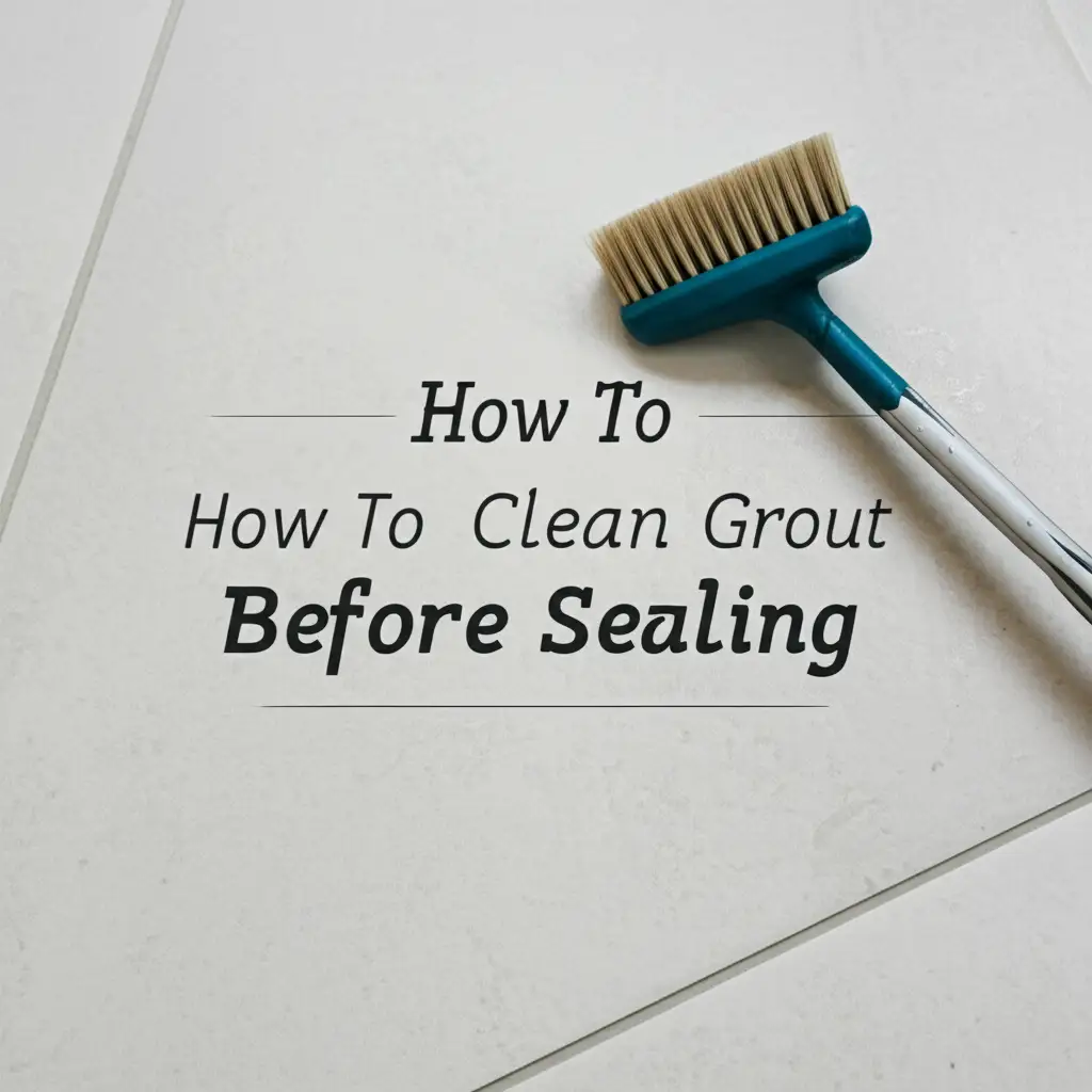How To Clean Grout Before Sealing