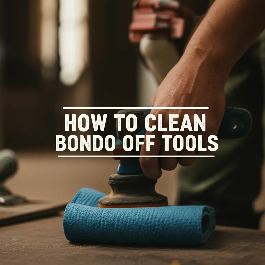 How To Clean Bondo Off Tools