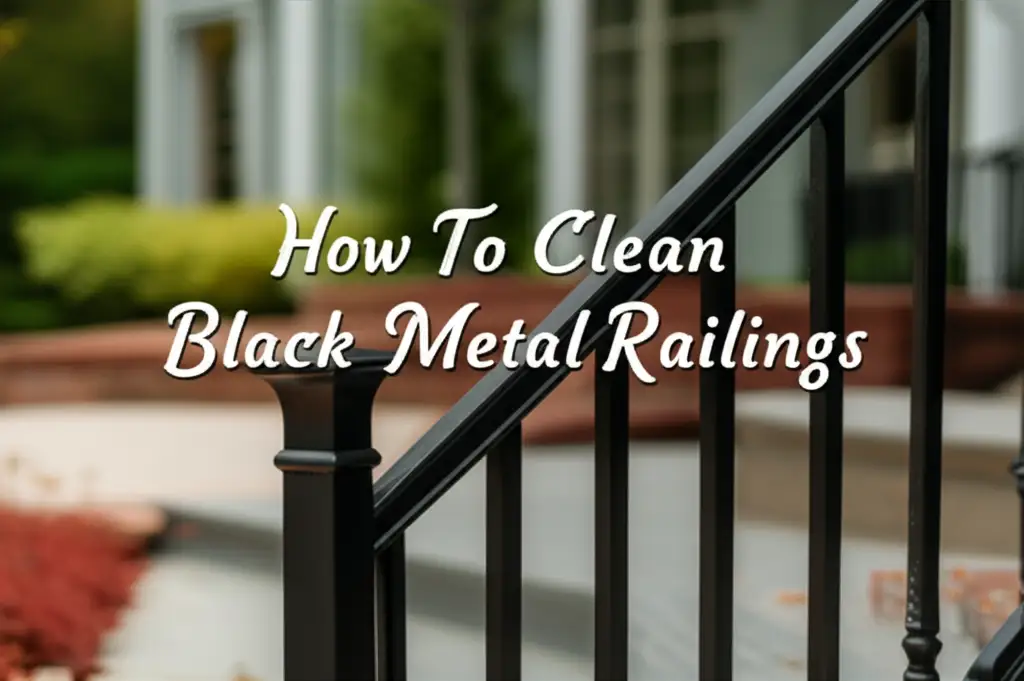 How To Clean Black Metal Railings