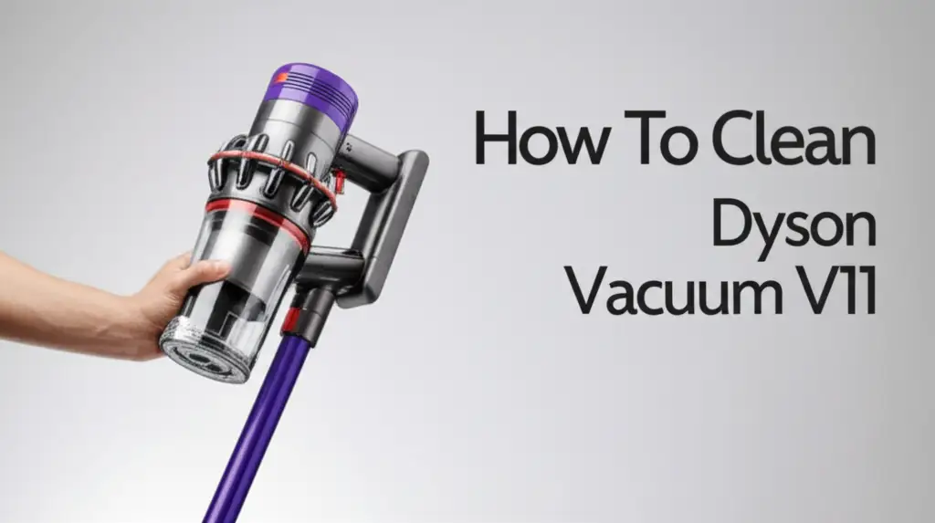 Learn how to clean Dyson Vacuum V11 step by step. Our guide covers filter washing, bin emptying, and brush bar maintenance for optimal performance and lasting power.