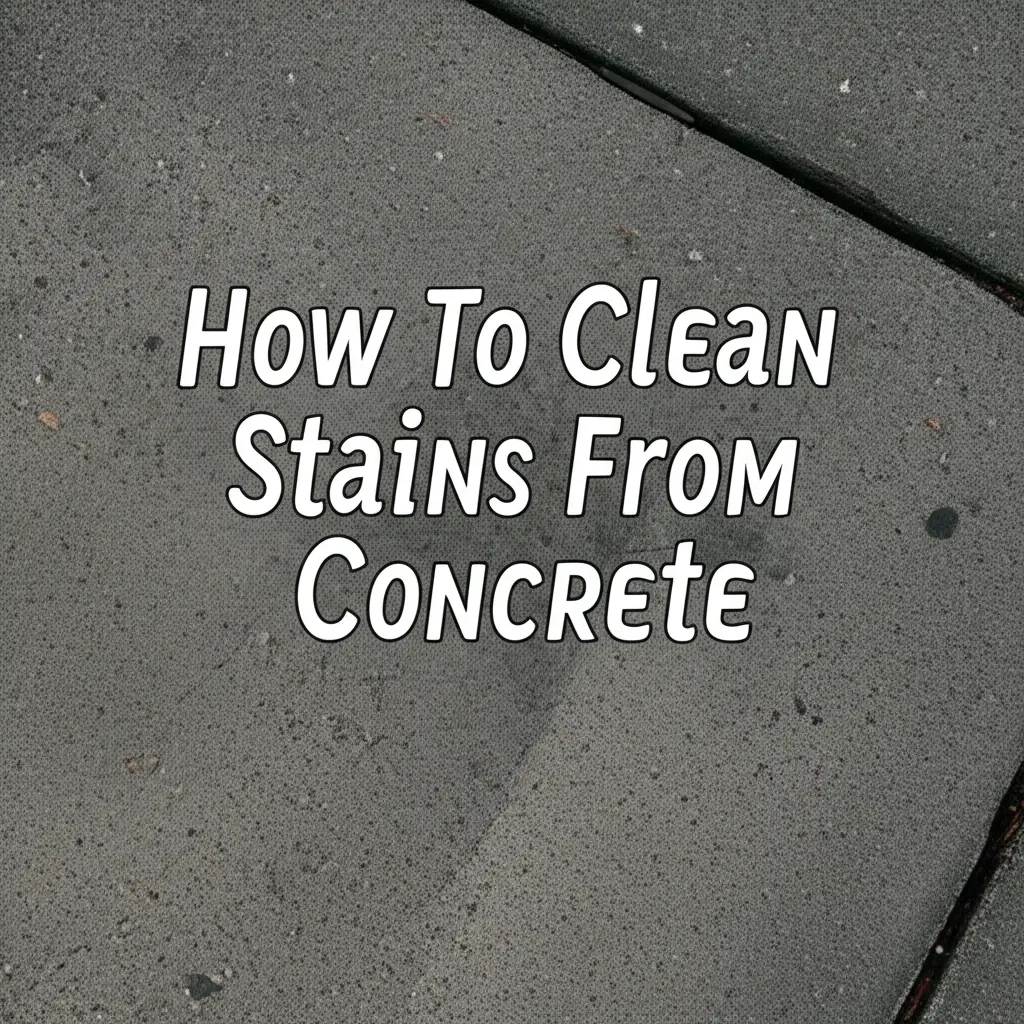 How To Clean Stains From Concrete