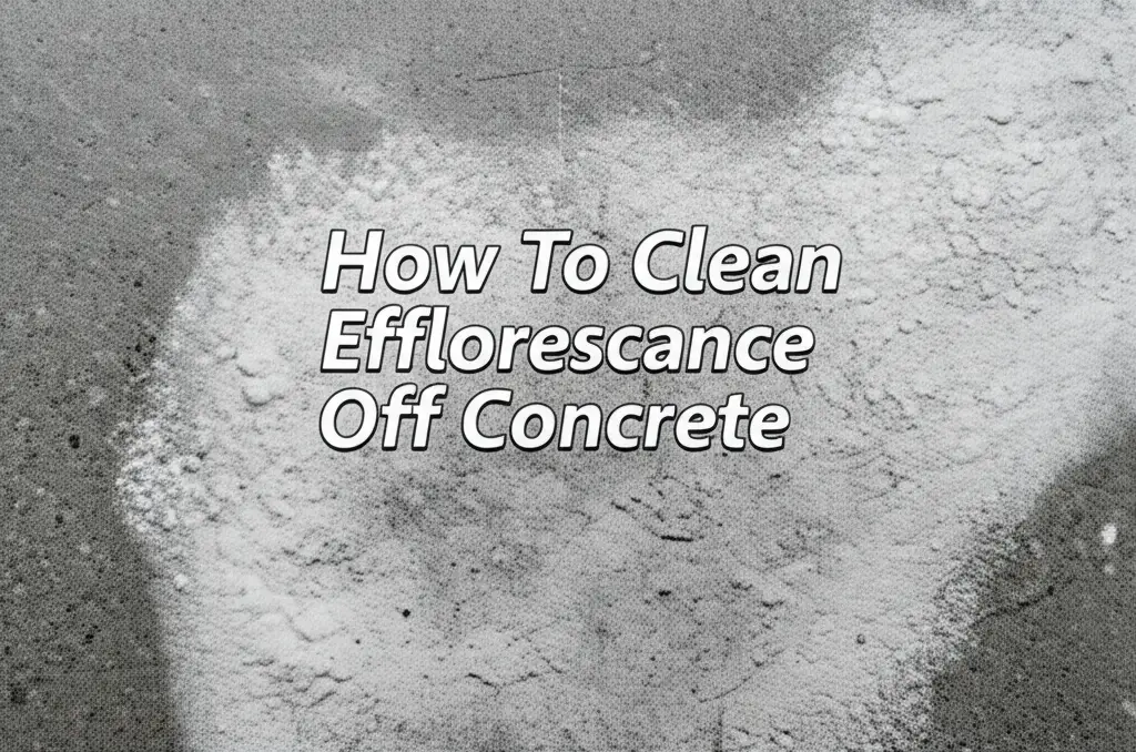 How To Clean Efflorescence Off Concrete