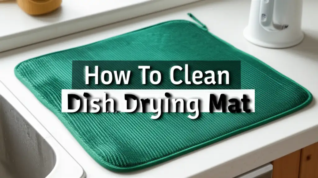How To Clean Dish Drying Mat