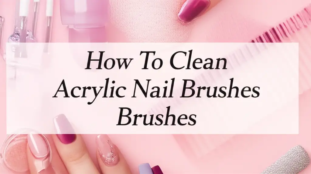 How To Clean Acrylic Nail Brushes