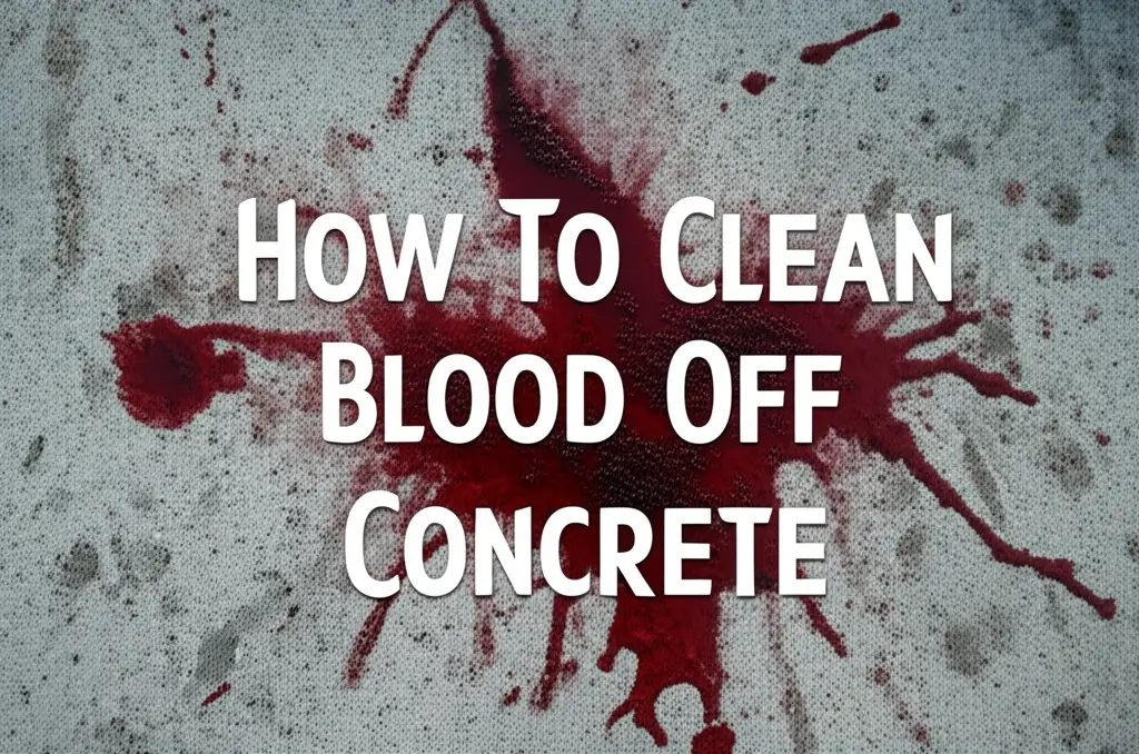 How To Clean Blood Off Concrete