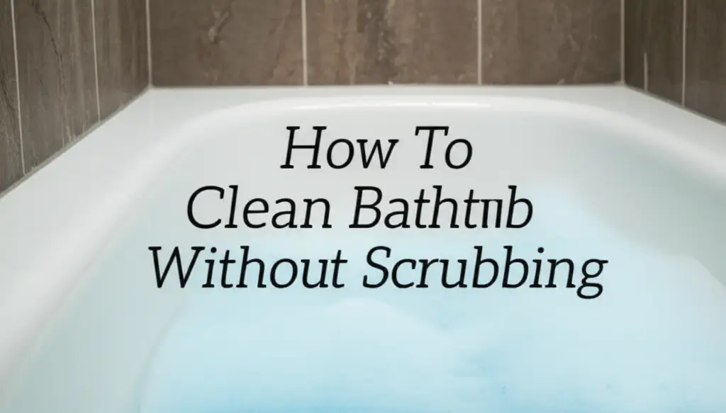 How To Clean Bathtub Without Scrubbing