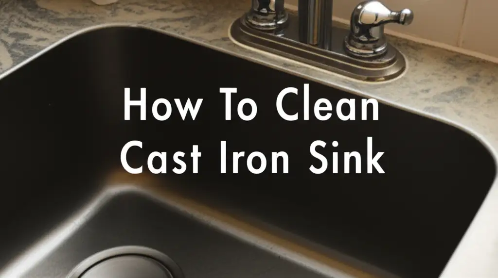 How To Clean Cast Iron Sink