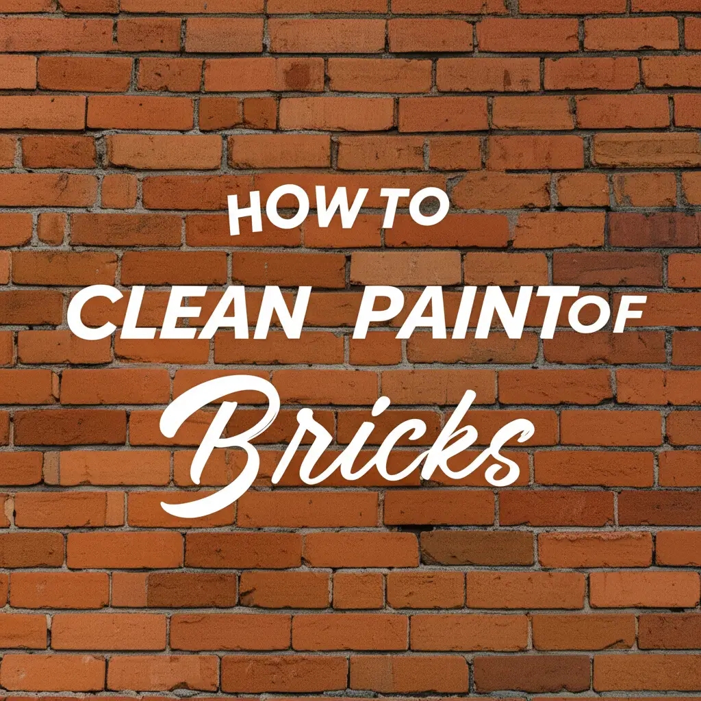 How To Clean Paint Of Bricks
