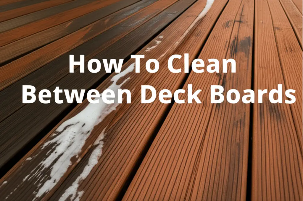 How To Clean Between Deck Boards