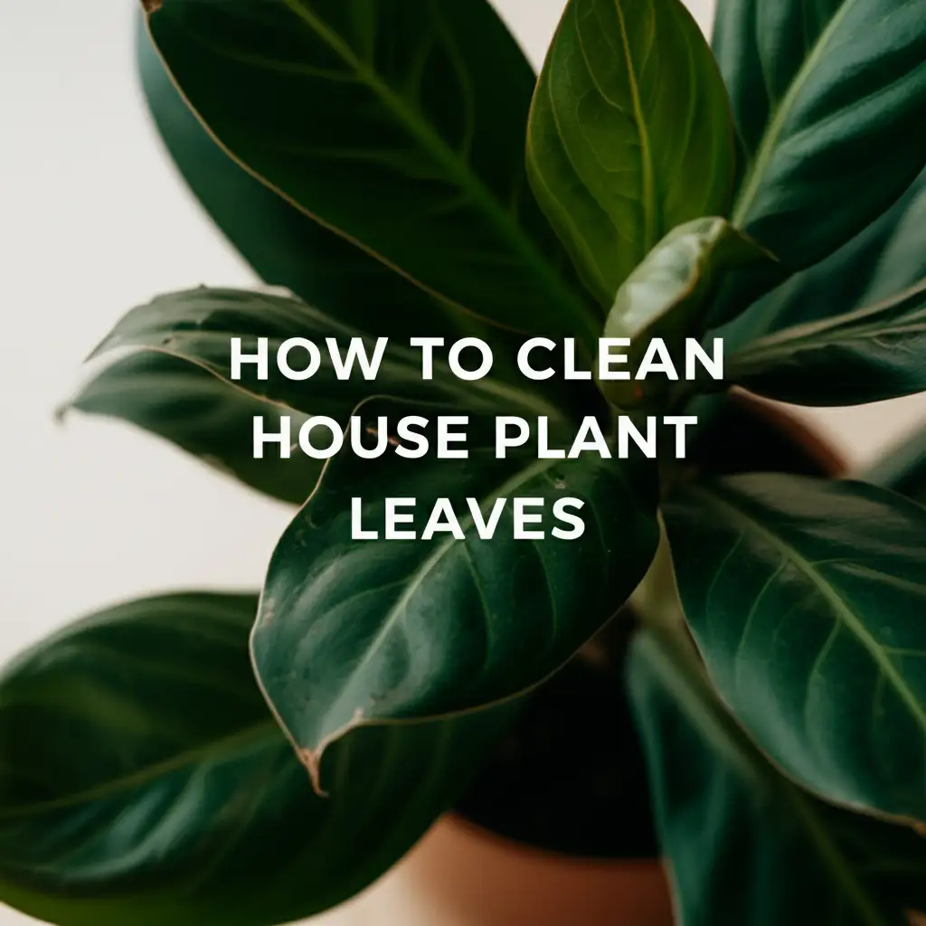 How To Clean House Plant Leaves
