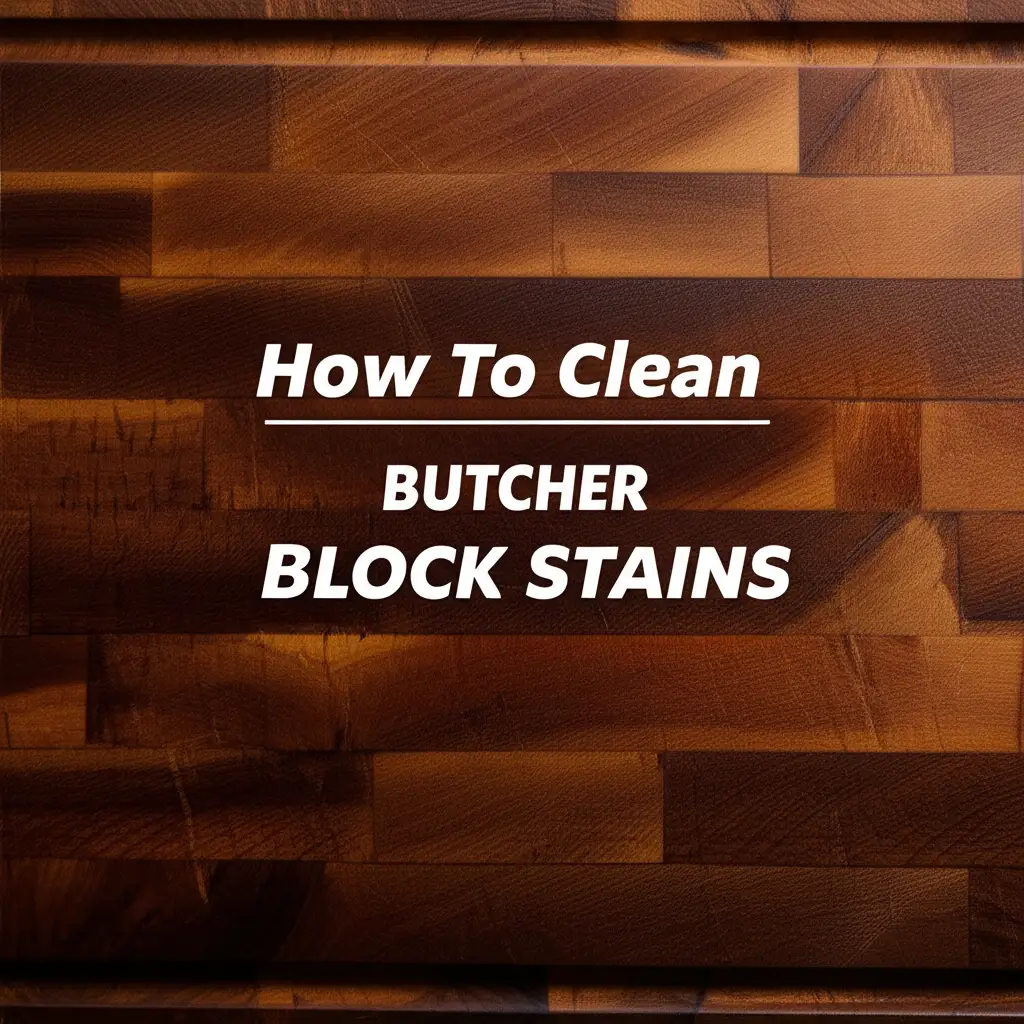 How To Clean Butcher Block Stains