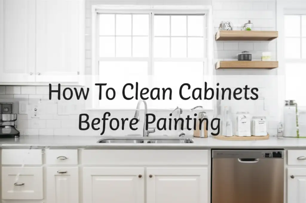 How To Clean Cabinets Before Painting