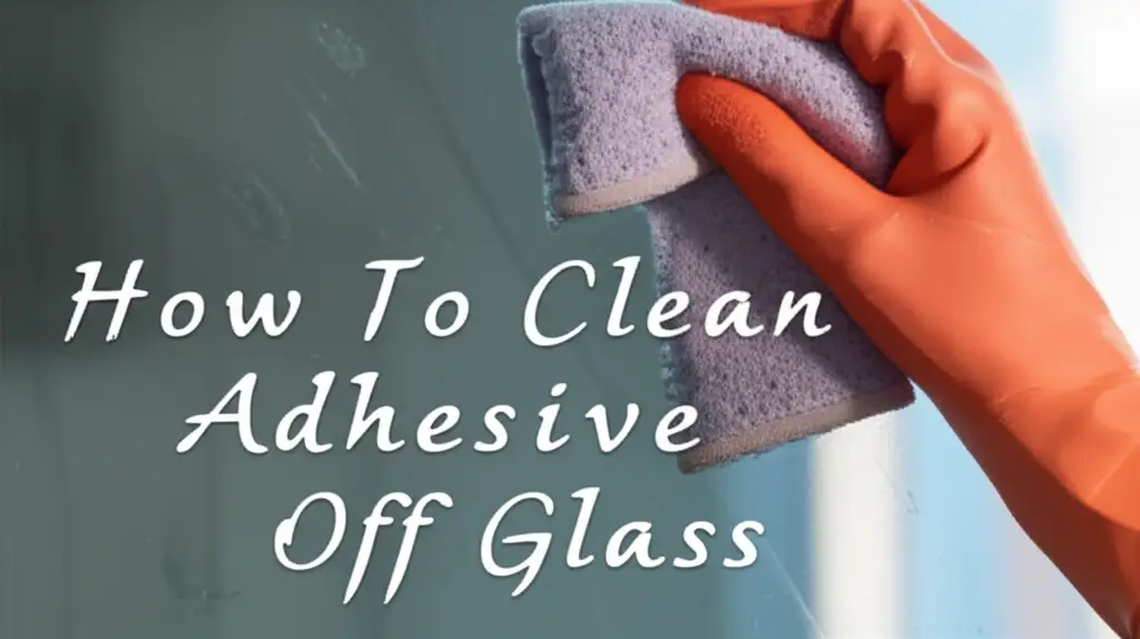 How To Clean Adhesive Off Glass