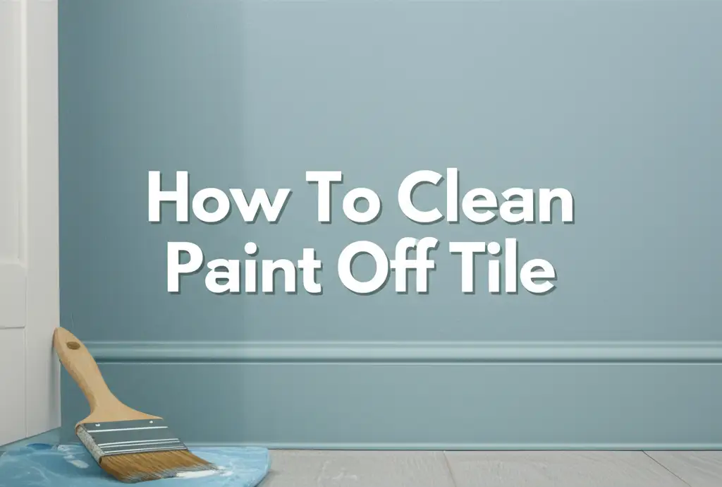 How To Clean Paint Off Tile